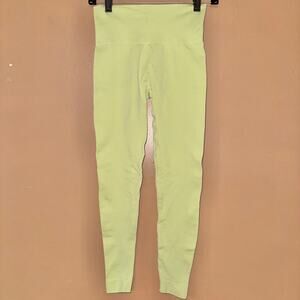 Set Active by Madelyn Cline Sculptflex Lime Full Length Athletic Leggings Pants